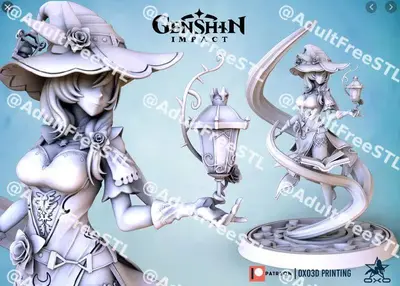 Lisa Genshin Impact Archivo Stl Para Impresion 3D
