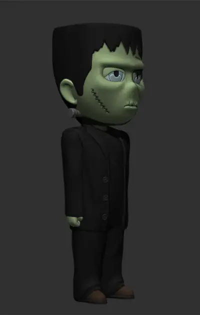 Little Big Head Frankenstein Archivo Stl Para Impresion 3D
