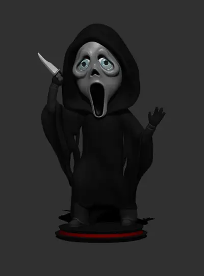 Little Big Head Ghostface Archivo Stl Para Impresion 3D