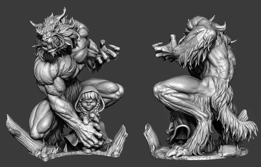 Little Red Riding Hood Archivo STL Impresión 3D