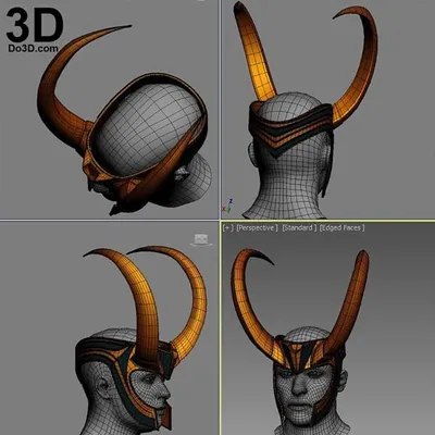 Loki Casco Crown Thor Ragnarok Version Archivo STL Impresión 3D