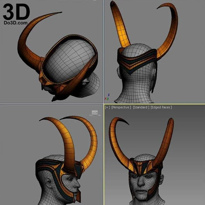 Loki Casco Crown Thor Ragnarok Version Archivo STL Impresión 3D