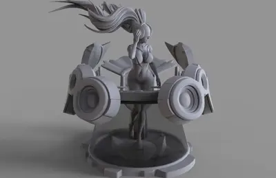Lol Dj Sona Archivo Stl Para Impresion 3D