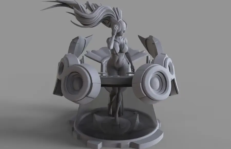 Lol Dj Sona Archivo Stl Para Impresion 3D