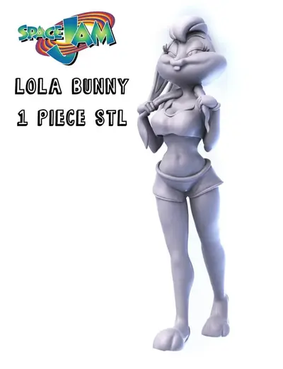 Lola Bunny Archivo Stl Para Impresion 3D