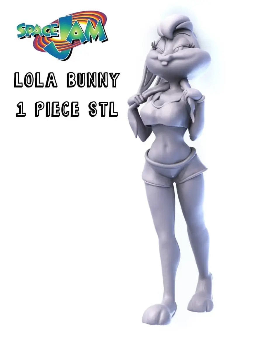 Lola Bunny Archivo Stl Para Impresion 3D