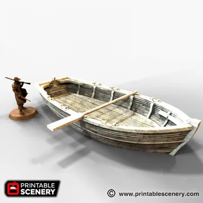 Long Boat Archivo STL Impresión 3D
