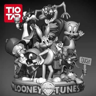 Looney Tunes Archivo Stl Para Impresion 3D