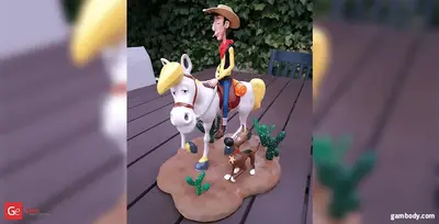 Lucky Luke Archivo Stl Para Impresion 3D