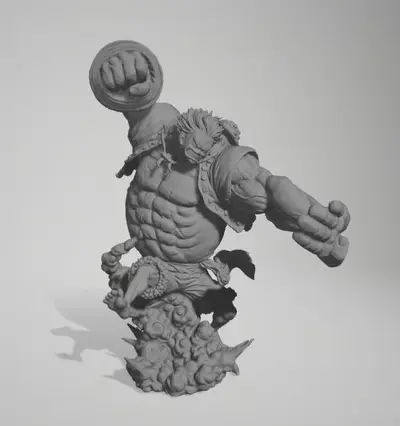 Luffy Gear 4 Archivo Stl Para Impresion 3D