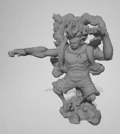 Luffy Snake Archivo Stl Para Impresion 3D