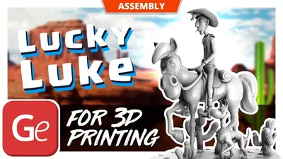 Luky Luke Archivo Stl Para Impresion 3D