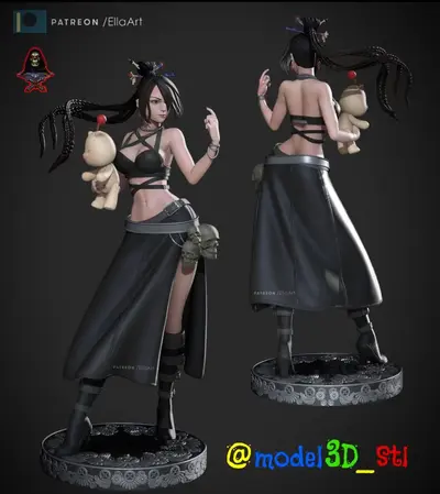 Lulu Ffx Ff10 Archivo Stl Para Impresion 3D