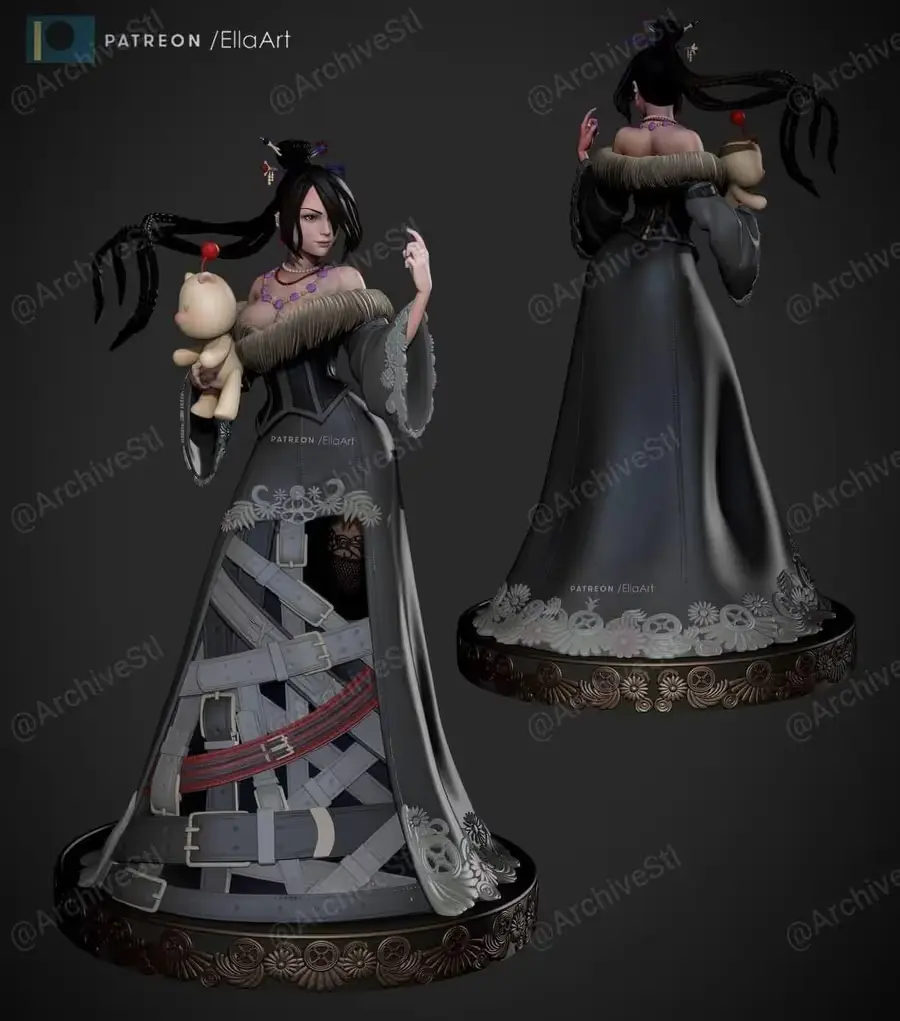 Lulu Final Fantasy X 2 Archivo Stl Para Impresion 3D