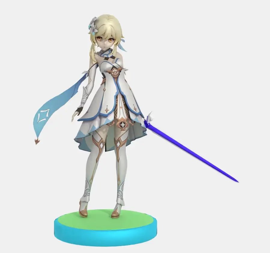 Lumine Amiibo Archivo Stl Para Impresion 3D