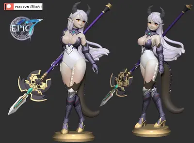 Luna Epic Seven Archivo Stl Obj Para Impresion 3D