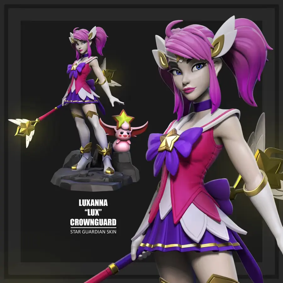 Lux Star League Of Legends Archivo Stl Para Impresion 3D