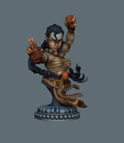 M18 Busto Karoku Archivo Stl Obj Para Impresion 3D