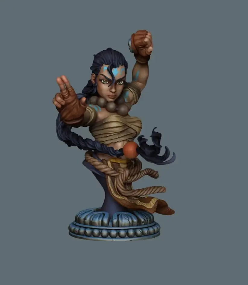 M18 Busto Karoku Archivo Stl Obj Para Impresion 3D