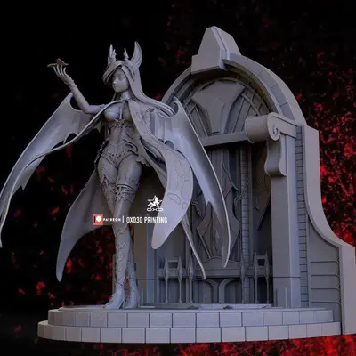 Mabinogi Split Succubus Queen Archivo Stl Para Impresion 3D
