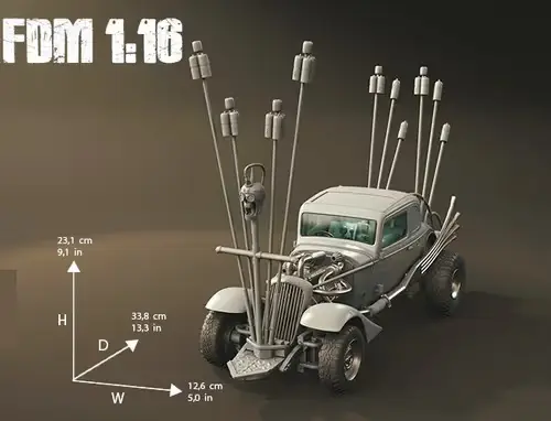 Mad Max The Nux Car Gambody Archivo Stl Para Impresión 3d