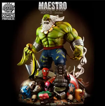 Maestro Hulk Archivo Stl Para Impresion 3D