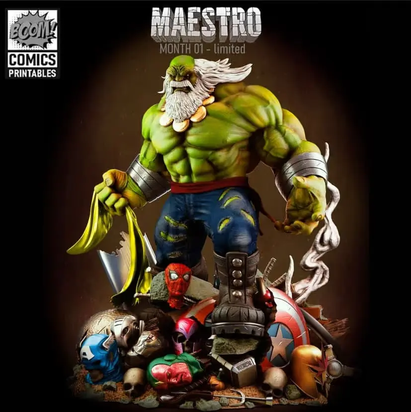 Maestro Hulk Archivo Stl Para Impresion 3D