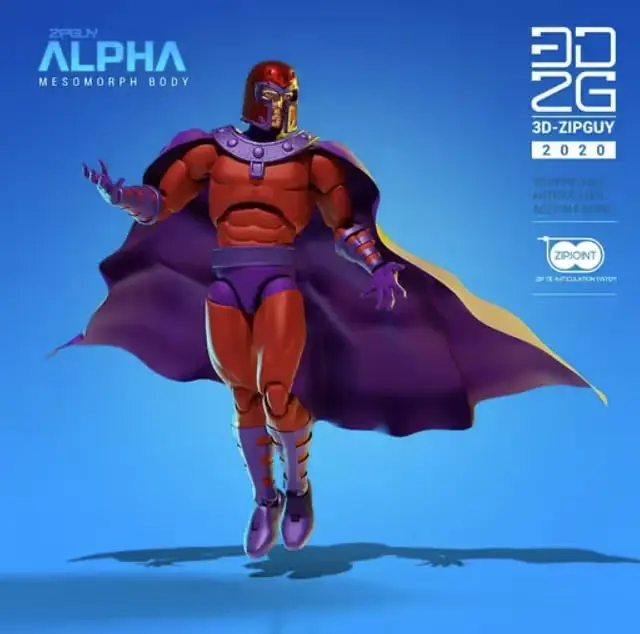 Magneto Articulado Archivo STL OBJ para Impresion 3D