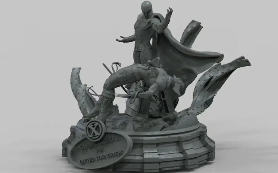 Magneto Vs Wolverine Archivo STL OBJ para Impresion 3D