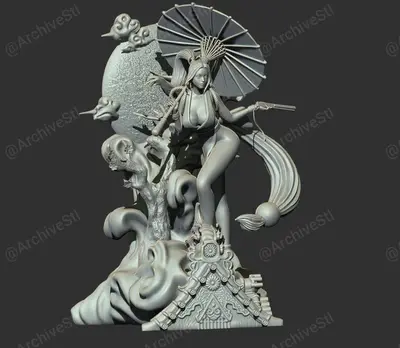 Mai Shiranui King Of Fighters Archivo Stl Para Impresion 3D