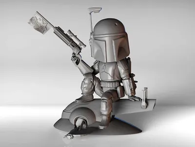 Mandalorian Chibi Archivo STL Impresión 3D