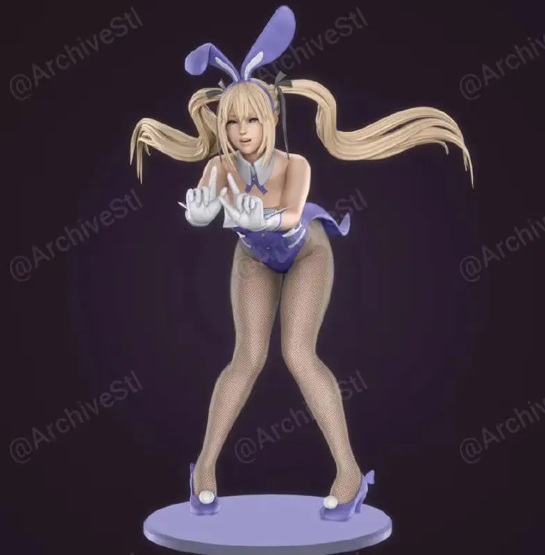 Marie Rose Bunny Archivo Stl Para Impresion 3D