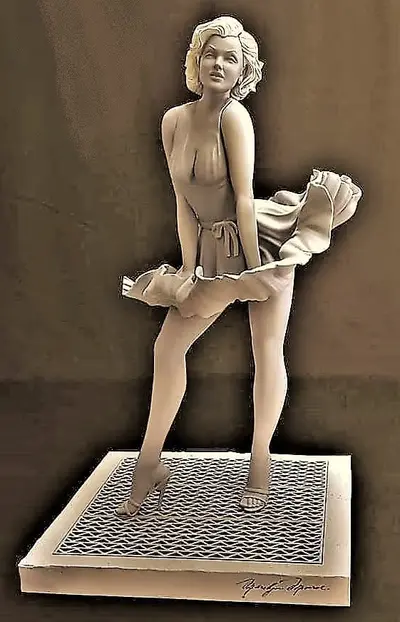 Marilyn Monroe Archivo Stl Obj Para Impresion 3D