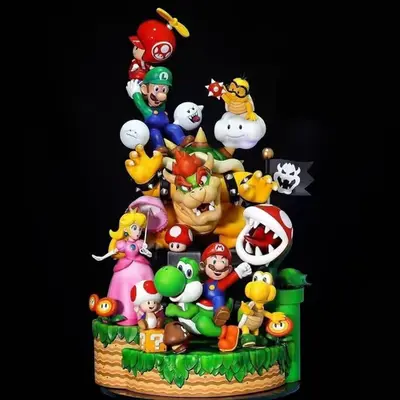 Mario All Characters Diorama Archivo Stl Para Impresión 3d