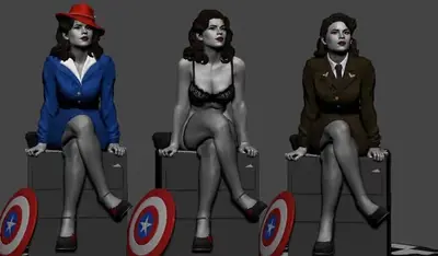 Marvel Agente Carter Pp Archivo Stl Para Impresión 3d