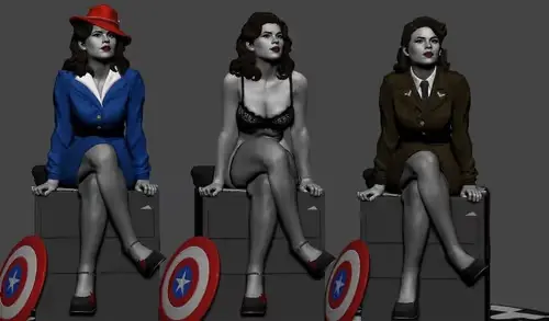 Marvel Agente Carter Pp Archivo Stl Para Impresión 3d