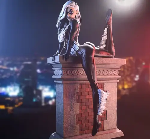 Marvel Black Cat Zonanoko3d Archivos Stl Para Impresión 3d