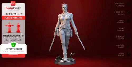 Marvel Black Widow 2021 Gambody Stl Obj Archivos 3d