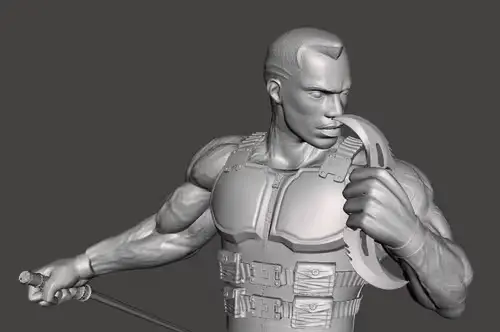 Marvel Blade - Wesley Snipes Stl Obj Para Impresión 3d