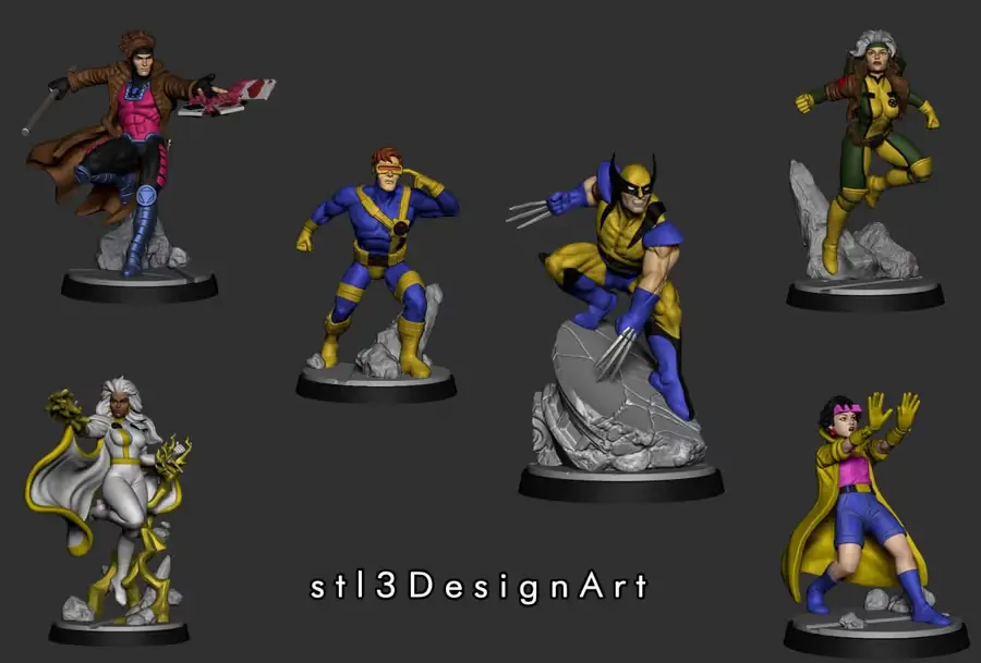 Marvel Crisis X Men Archivo Stl Para Impresion 3D