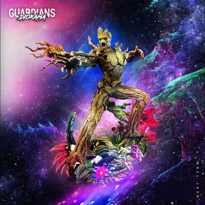Marvel Groot Wicked Archivos Stl Impresion 3d