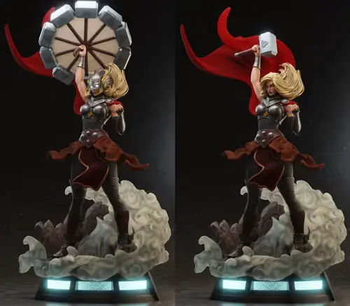 Marvel Lady Thor Jane Foster Archivo Stl Para Impresión 3d