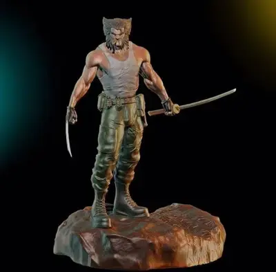 Marvel Logan Soldado Stl/obj Para Impresión 3d