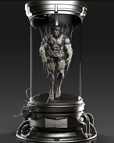 Marvel Logan Weapon X En Capsula Stl/obj Para Impresión 3d