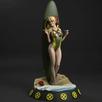 Marvel Rogue Surfers Archivo Stl Para Impresión 3d