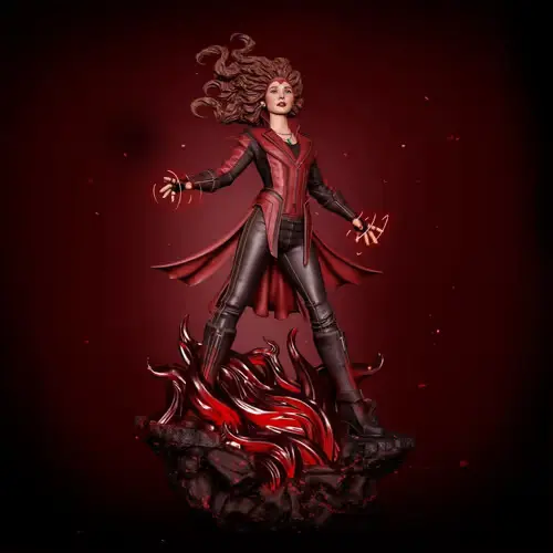 Marvel Scarlet Witch Wanda Stl/obj Para Impresión 3d