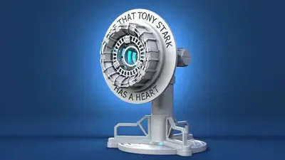 Marvel Tony Stark Heart Arc Archivos Stl Para Impresión 3d