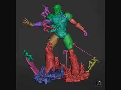 Marvel X-men Sentinel 3 Dioramas Stl Obj Para Impresión 3d