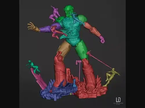 Marvel X-men Sentinel 3 Dioramas Stl Obj Para Impresión 3d