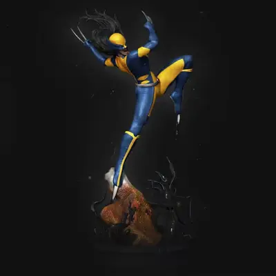 Marvel Xmen X23 Laura Kinney Stl Obj Impresión 3d